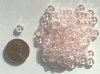 100 2x6mm Transparent Pink Rondelle Beads